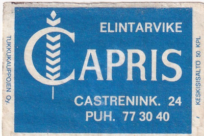 Capris. Elintarvike. Castrenink. 24,   s85