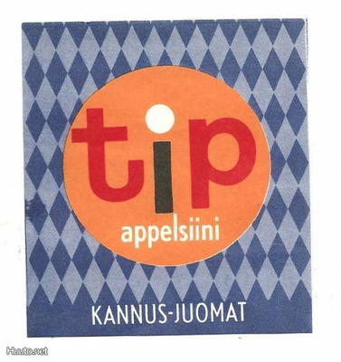 TIP appelsiini – limsapullon etiketti