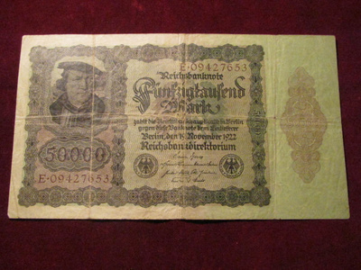 50000 mark 1922 Saksa-Germany
