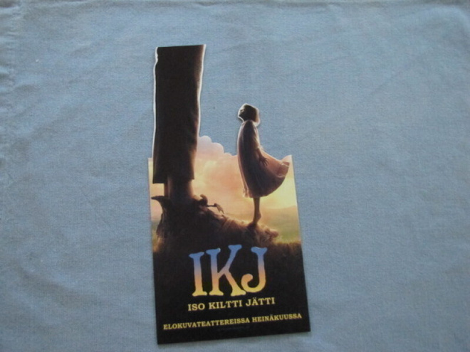 Iso kiltti jätti kirjanmerkki Roald Dahl Steven Spielberg