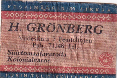 Helsinki, H. Grönberg, Viideslinja  3 s2