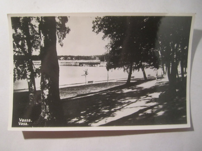 VANHA Valokuva Vaasa 1939 Postikortin Alkup.Mallikappale