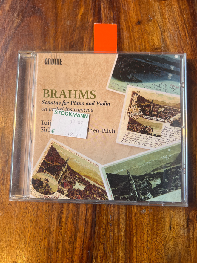 Johannes Brahms - Sonatas For Piano And Violin cd