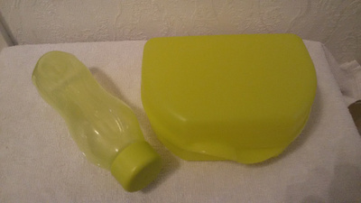TUPPERWAREN PICCOLO RASIA + ECOPURE2 JUOMAPULLO 310ml