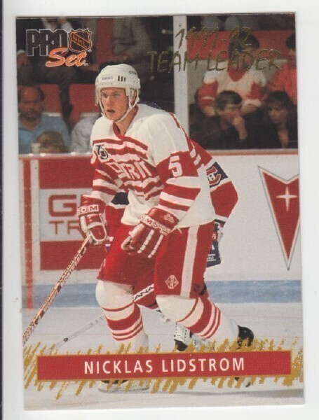 Pro set 91-92 Team leader erikoiskortti nicklas Lidström