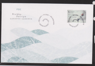 FDC 2000 Yleismerkkejä 1 lk-riekko