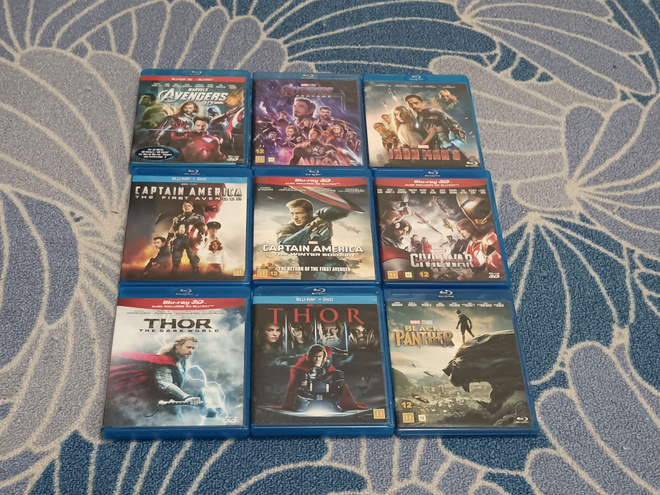 Marvel Elokuvia Blu-Ray