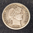 USA Barber dime 1914 - pikkukuva 1