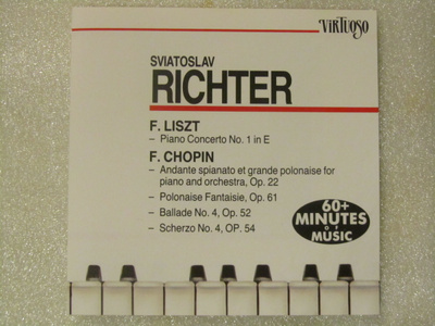Sviatoslav Richter, F. Liszt, F. Chopin • CD