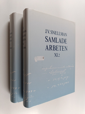 Johan Vilhelm Snellman : Samlade arbeten. XI.1-2 : 1862-1868