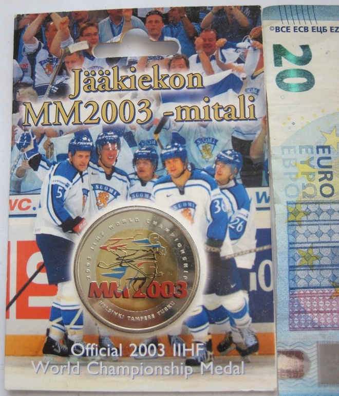 Jääkiekko MM-kisat 2003 Virallinen IIHF Mitali Ice-Hockey
