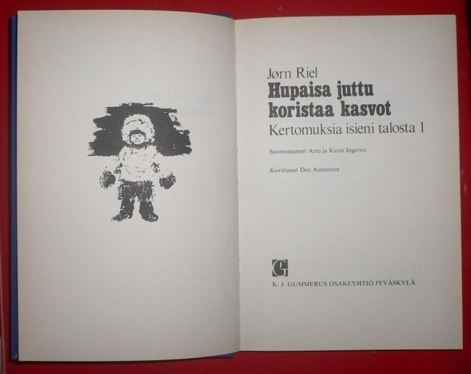 Jorn Riel : Hupaisa juttu koristaa kasvot Kertomuksia isieni