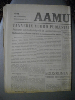 Aamulehti Nro 341/18.12.1945 (29.12)