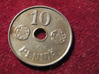 10 penniä 1943 Fe