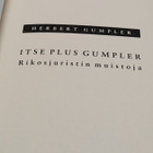 Herbert Gumpler - Itse Plus Gumpler - Rikosjuristin Muistoja - pikkukuva 1