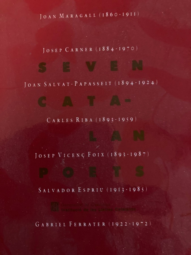 SEVEN CATALAN POETS äänikirja + kirjanen