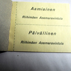 Ateriakuponkivihko Riihimäen Asemaravintola 8x2 kpl - pikkukuva 1