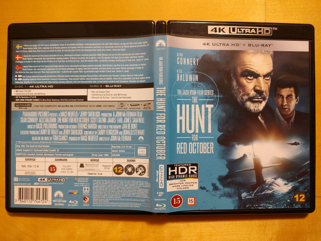 The Hunt for Red October 4K Ultra HD + Blu-ray