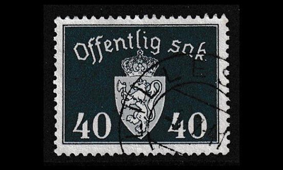 Norja 41 o Virkamerkki 40 öre (1939)