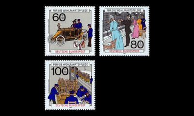 Saksa 1474-6 ** Posti- ja telehistoriaa (1990)