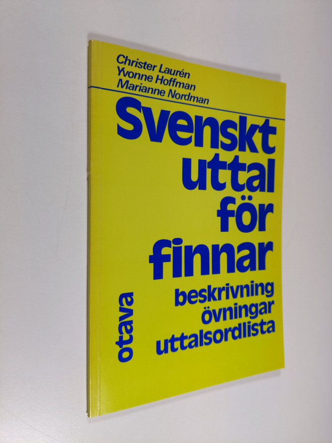 Christer Lauren : Svenskt uttal för finnar : beskrivning,...