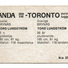 Purkkakuva Panda MM-TORONTO TORD LUNDSTRÖM - pikkukuva 2