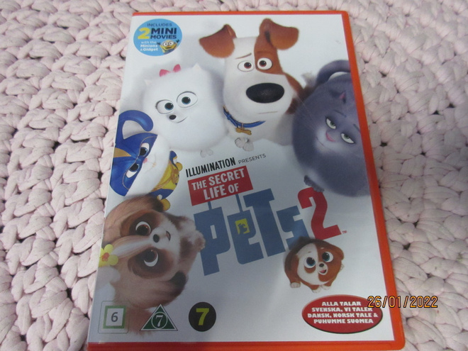 Lemmikkien salainen elämä 2 dvd.  Suomipuhe.