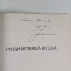 Juha Pentikäinen : Pyhän merkkejä kivessä (signeerattu, t... - pikkukuva 3