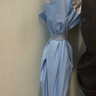 Luksus Burberry vintage sateenvarjo Double Canopy Bank Blue - pikkukuva 1
