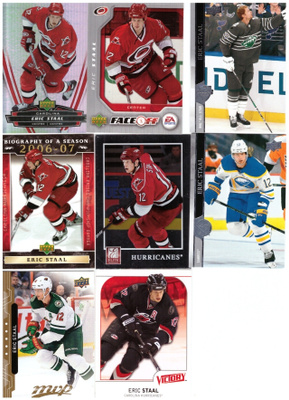 8 x ERIK STAAL Hurricanes, Wild, Sabres