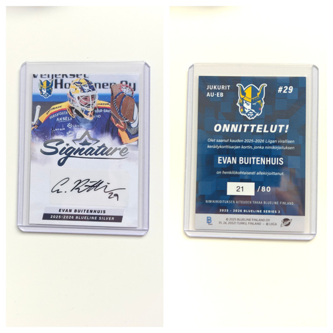 Evan Buitenhuis Silver Signature Blueline