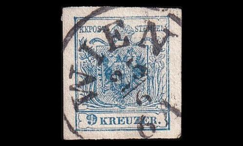 Itävalta 5_Y o Vaakuna 9 Kr WIEN (1850)
