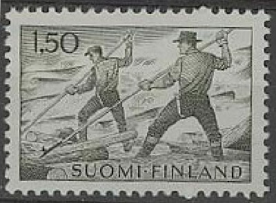 1963 1,50 mk tukinuittaja Ey ++