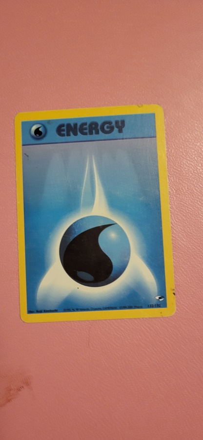 Water Energy 132/132 Gym Challenge Pokemon Card