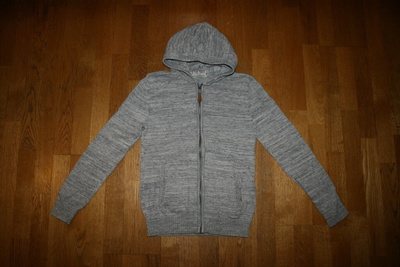 H&M L.O.G.G harmaa puuvillaneule / neuletakki 146-152