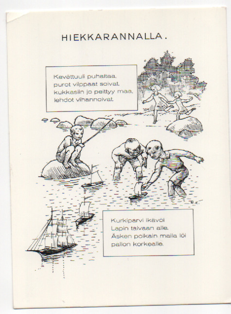 Rudolf Koivu - Yrjö Jylhä : Hiekkarannalla 1932  (R)