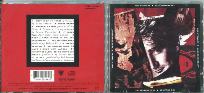 ROD STEWART . CD-LEVY . VAGABOND HEART