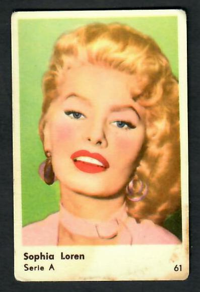 Keräilykuva - Sophia Loren Serie A 61