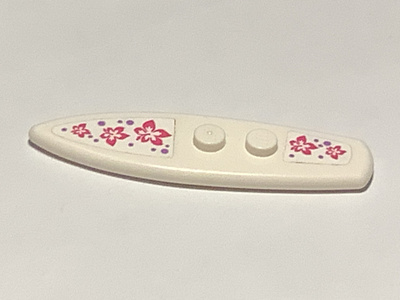 Lego Friends valkoinen surffilauta tarroilla