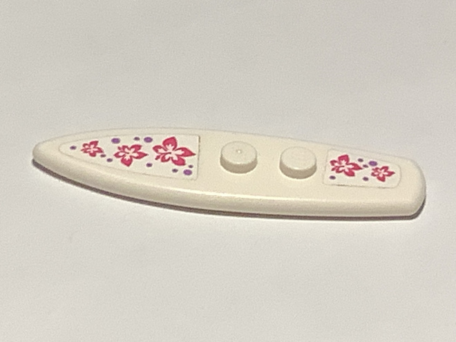 Lego Friends valkoinen surffilauta tarroilla