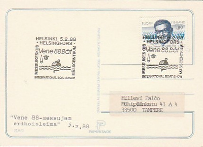 ERIKOISLEIMA , Venenäyttely, Helsinki 5.2.1988