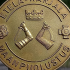 Kullanvärinen Etelä - Karjala Maanpuolustus. Halkaisija - 51 - pikkukuva 3
