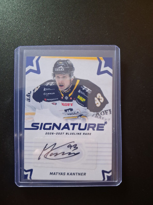 Liiga 26/27 Matyas Kantner Kärpät 8/20 Rare Signature