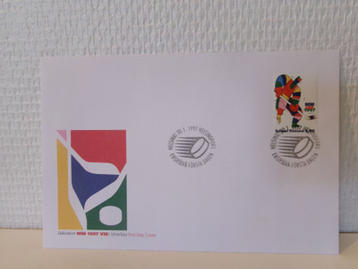 FDC- ensipäiväkuori - Jääkiekon MM-kilpailut - 1997