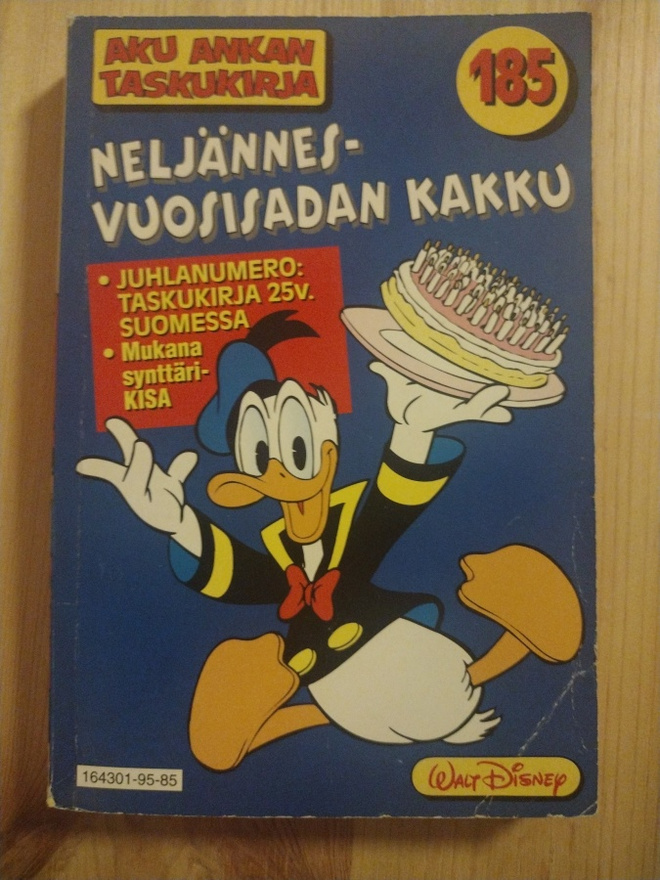Aku ankan taskukirja 185 neljännesvuosisadan kakku