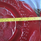 Kukkakuvioinen lasilautanen n. 36cm+3 muuta samalla huudolla - pikkukuva 2