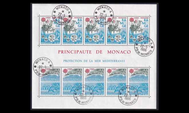 Monaco 1746-7BL32 o Europa (1986)
