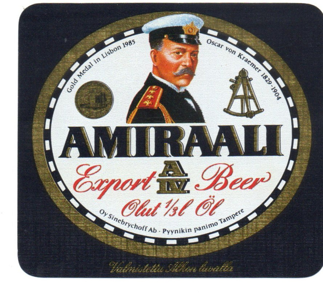 Sinebrychoff AMIRAALI AIV Olut Oscar von kraemer