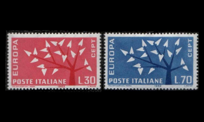 Italia 1129-30 ** Europa (1962)