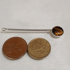 ISO Kotimainen Design Hopea tiikerinsilmä kivi riipus KI 925 - pikkukuva 4